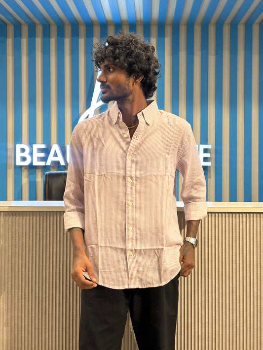 Light Red Striped Shirt