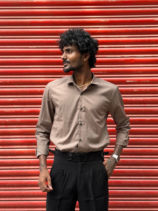Brown Liquid Shirt