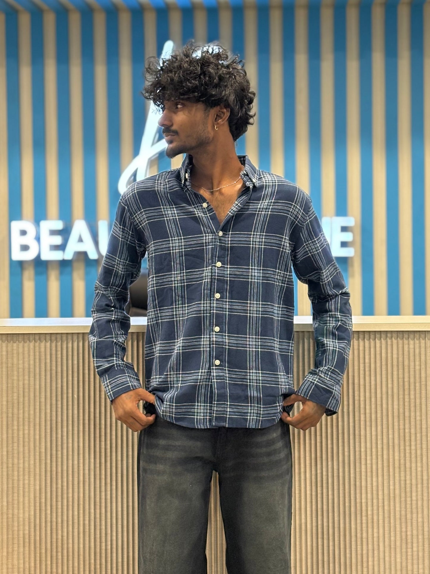 Blue Flannel Shirt