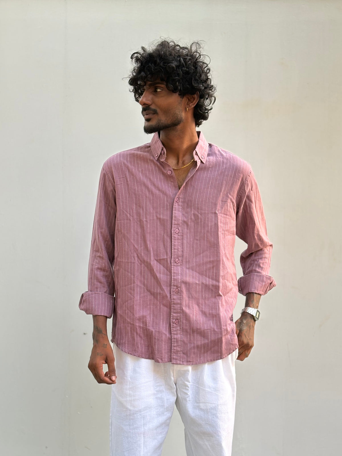 Pink Striped Shirt