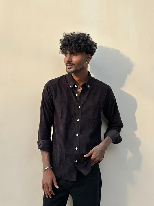 Black Corduroy Shirt