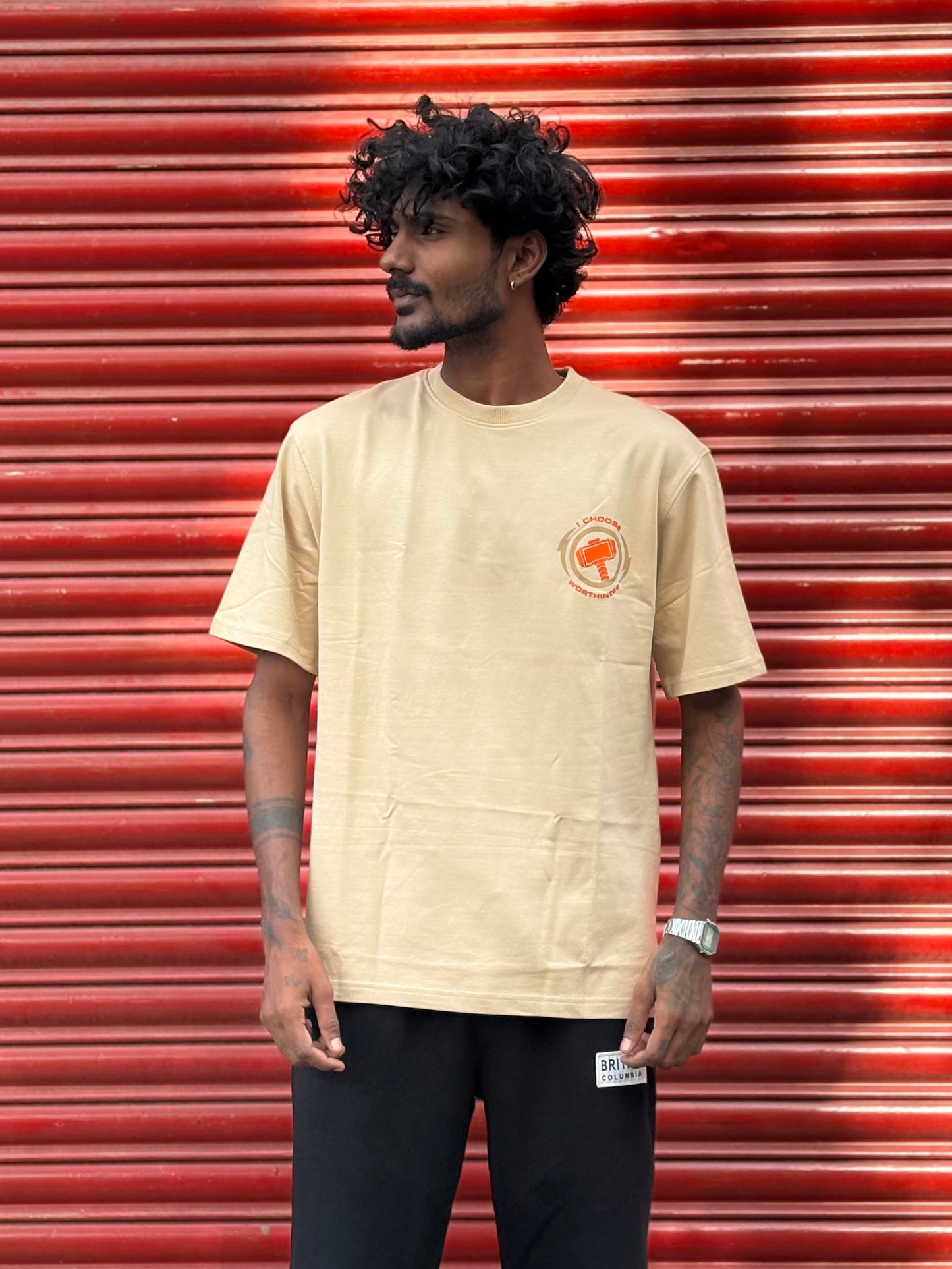 Beige Oversized Tshirt