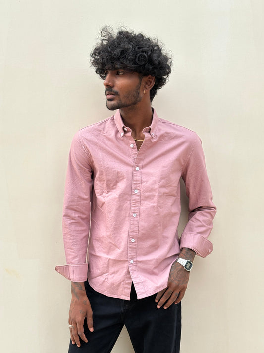 Pink Elbow Patch Shirt
