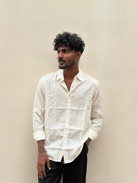 Off White Linen Shirt