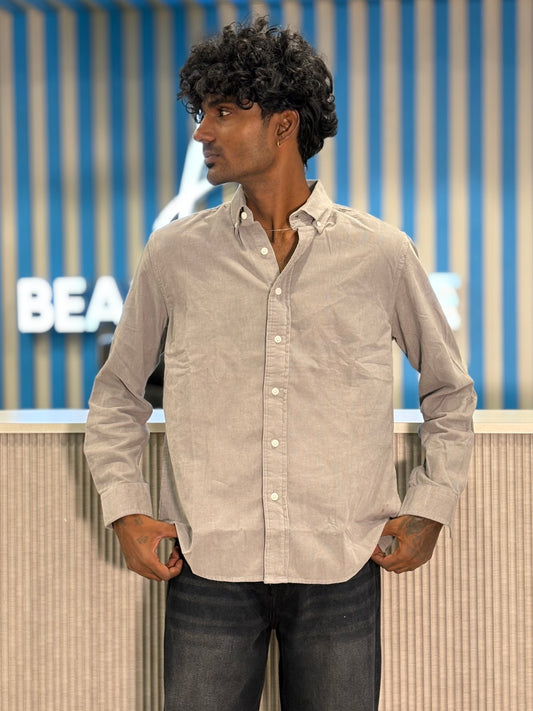 Light Grey Corduroy Shirt