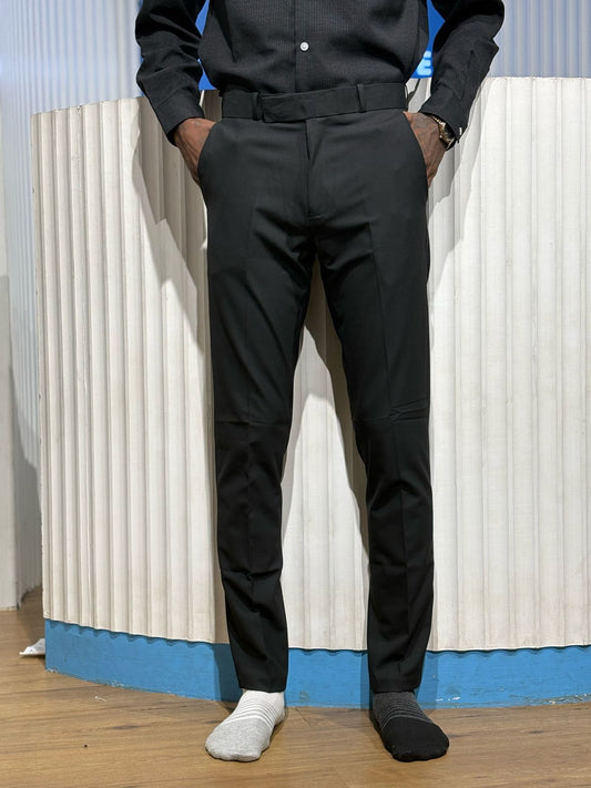 Black Polo Fit Formal Pants