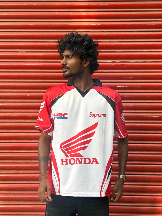 White Motorsport Oversized Tshirt