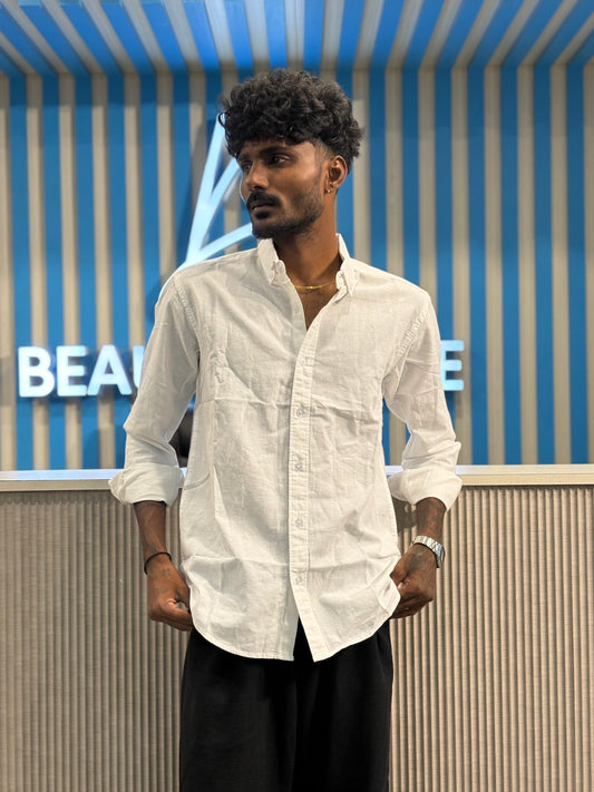 White Linen Shirt