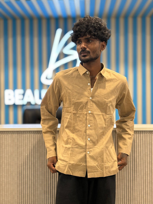 Beige Linen Shirt