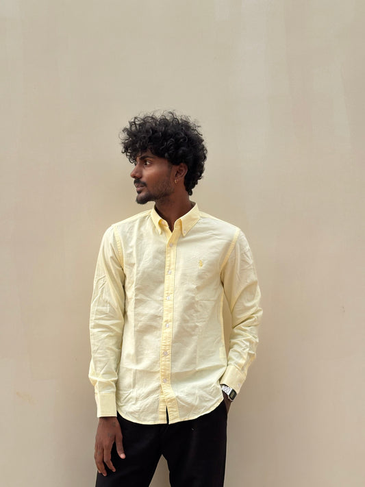 Light Yellow Cotton Shirt