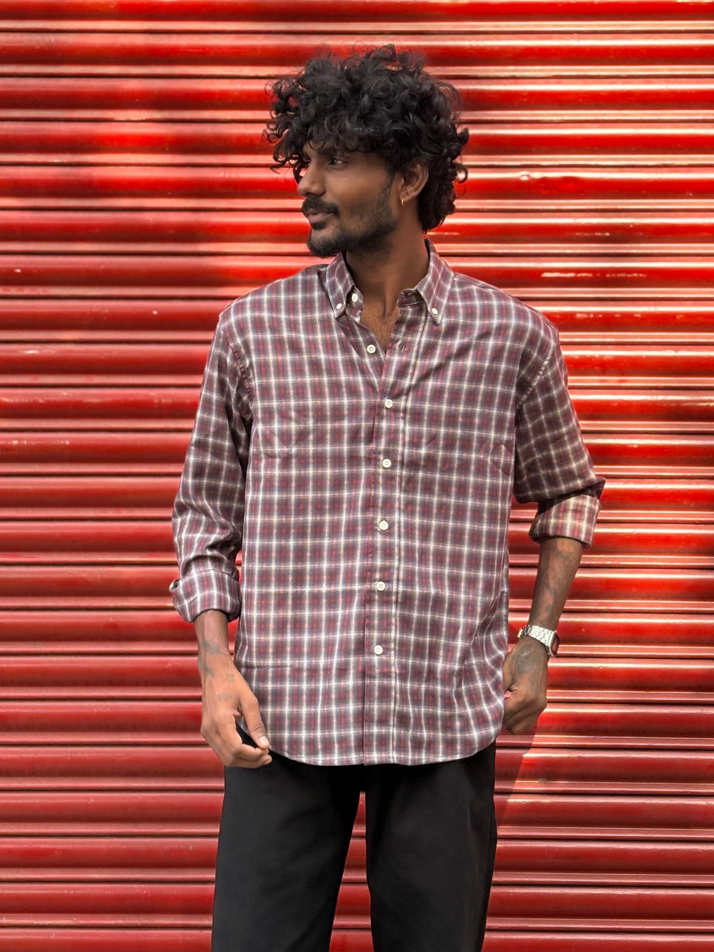Red Flannel Checked Shirt