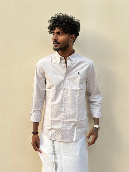 Light Grey Cotton Shirt