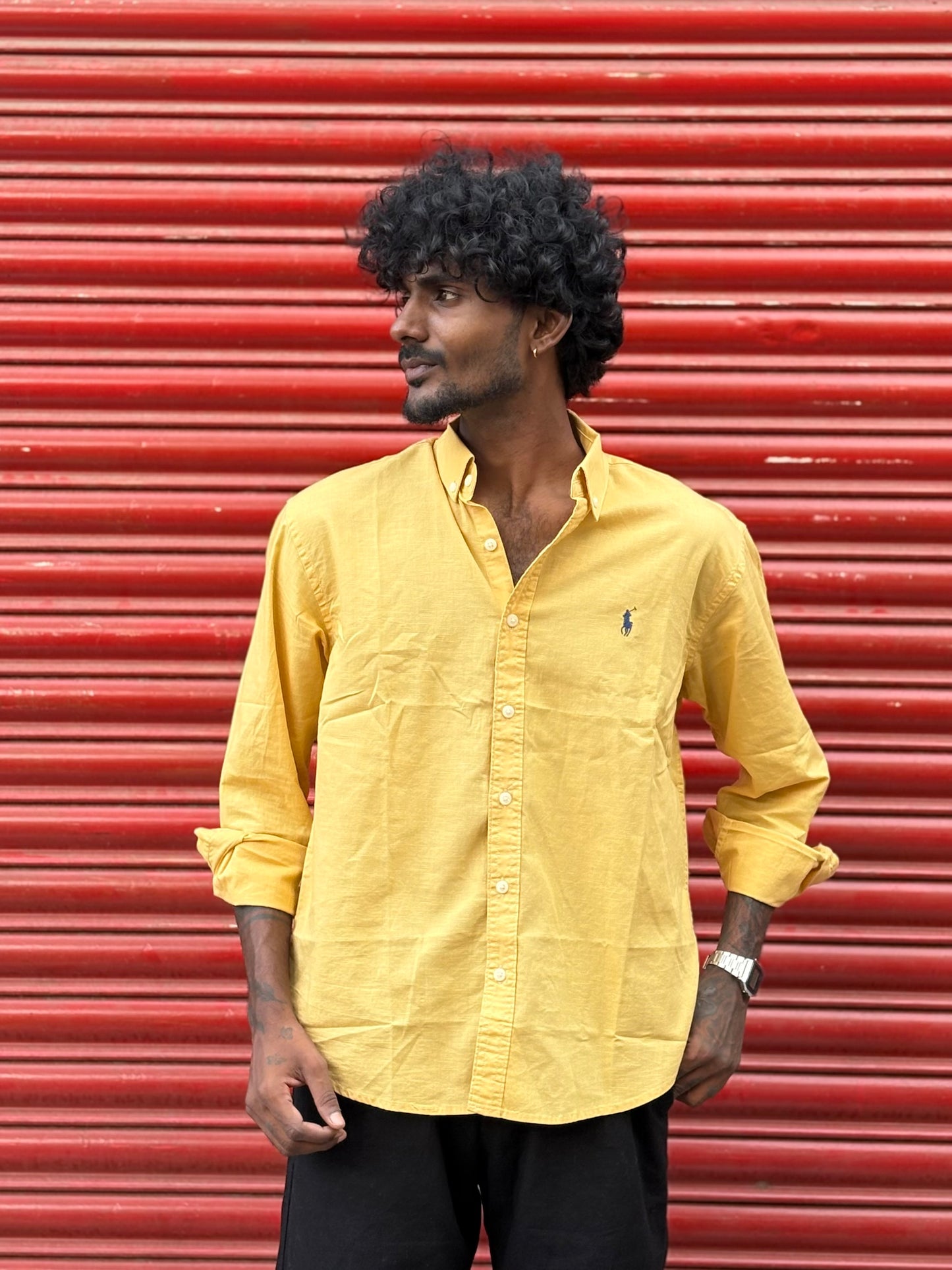 Yellow Linen Shirt