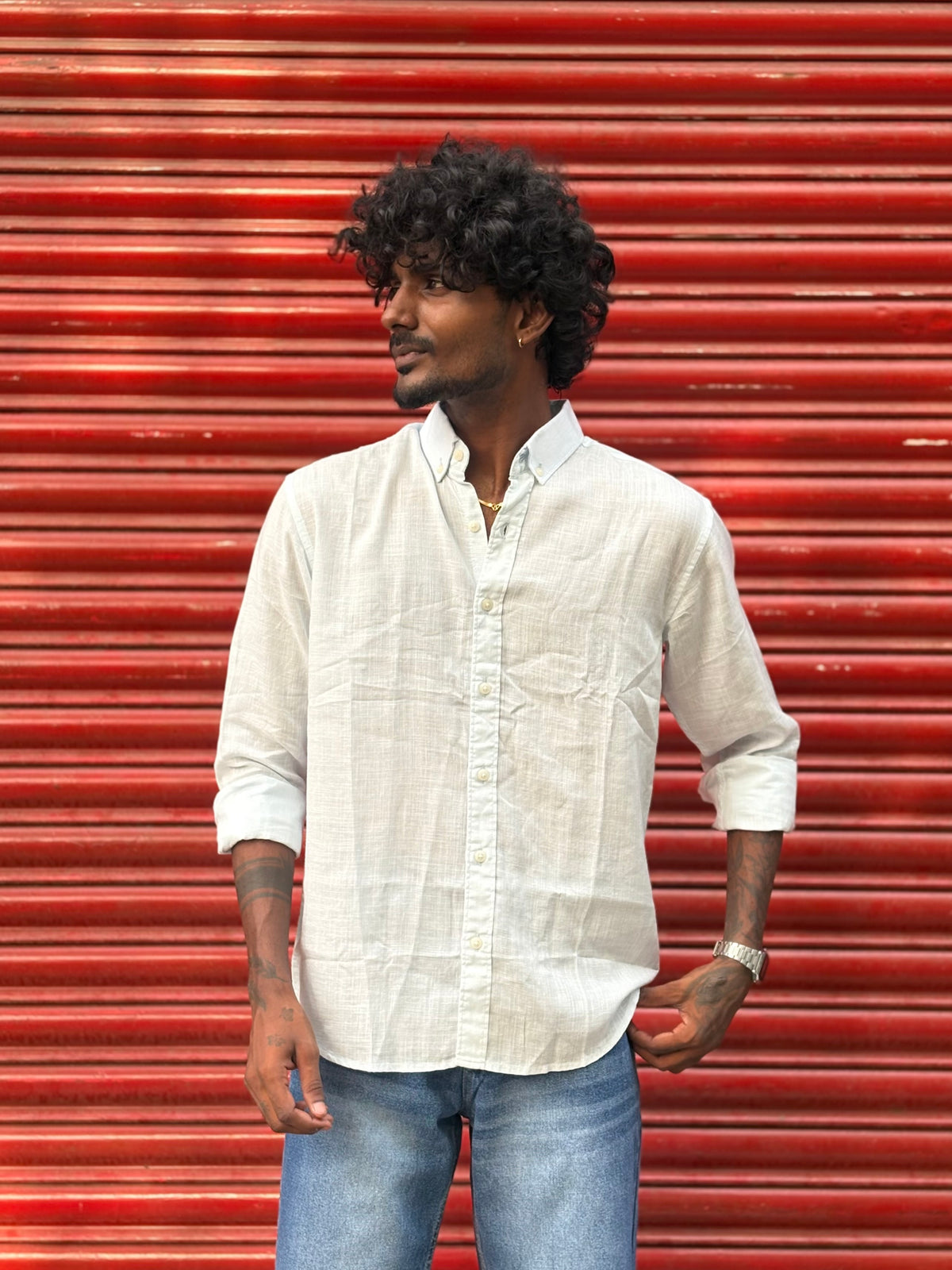 Light Blue Linen Shirt