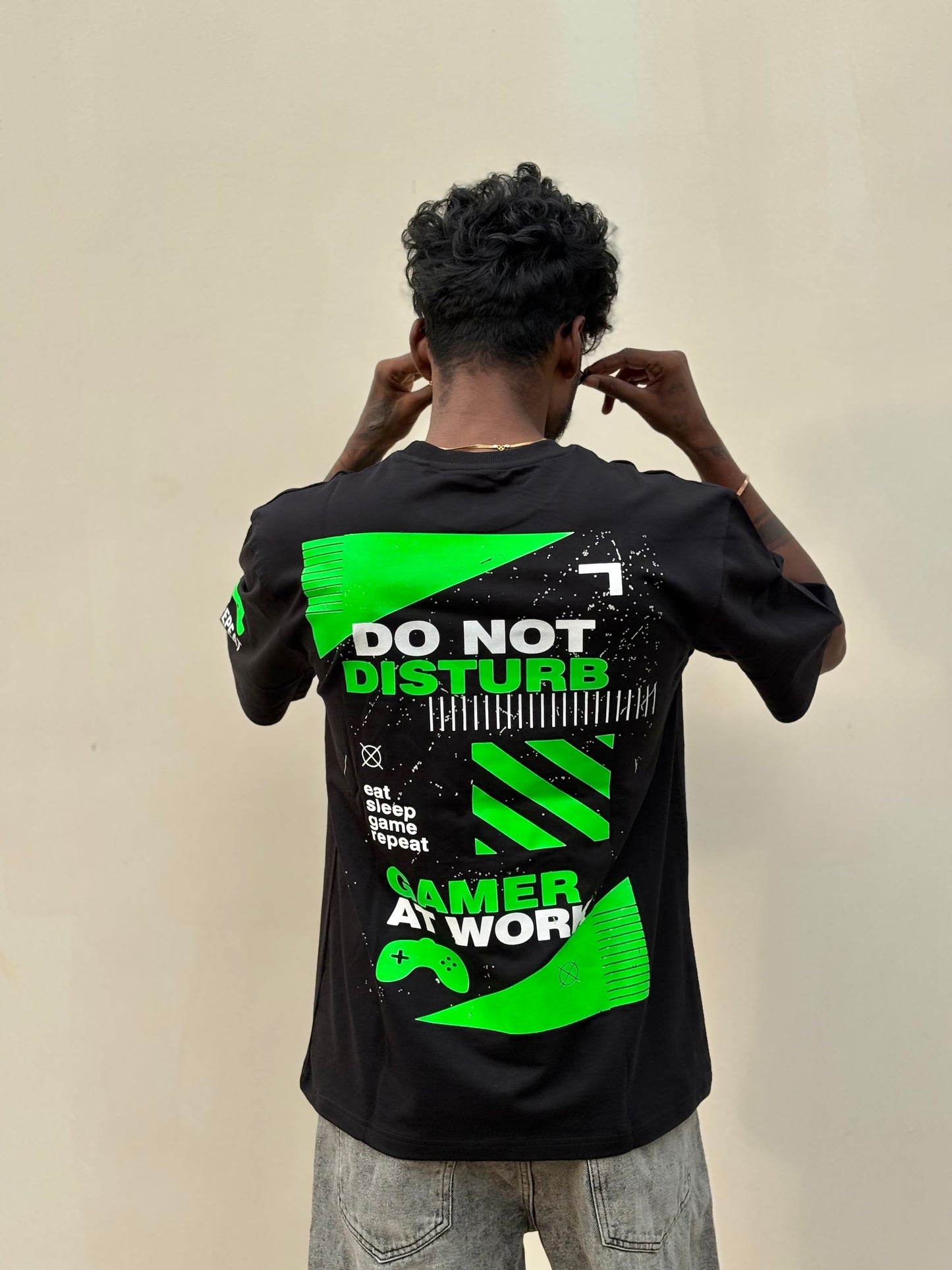 Black Neon Oversized Tshirt