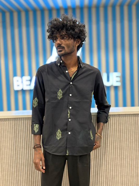 Black Embroidery Shirt