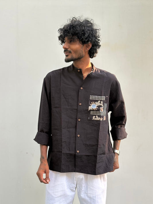 Black Embroidery Shirt
