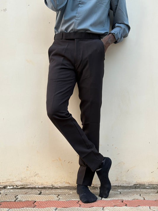 Black Polo Fit Formal Pants