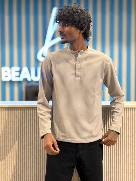 Light Grey Henley Tshirt
