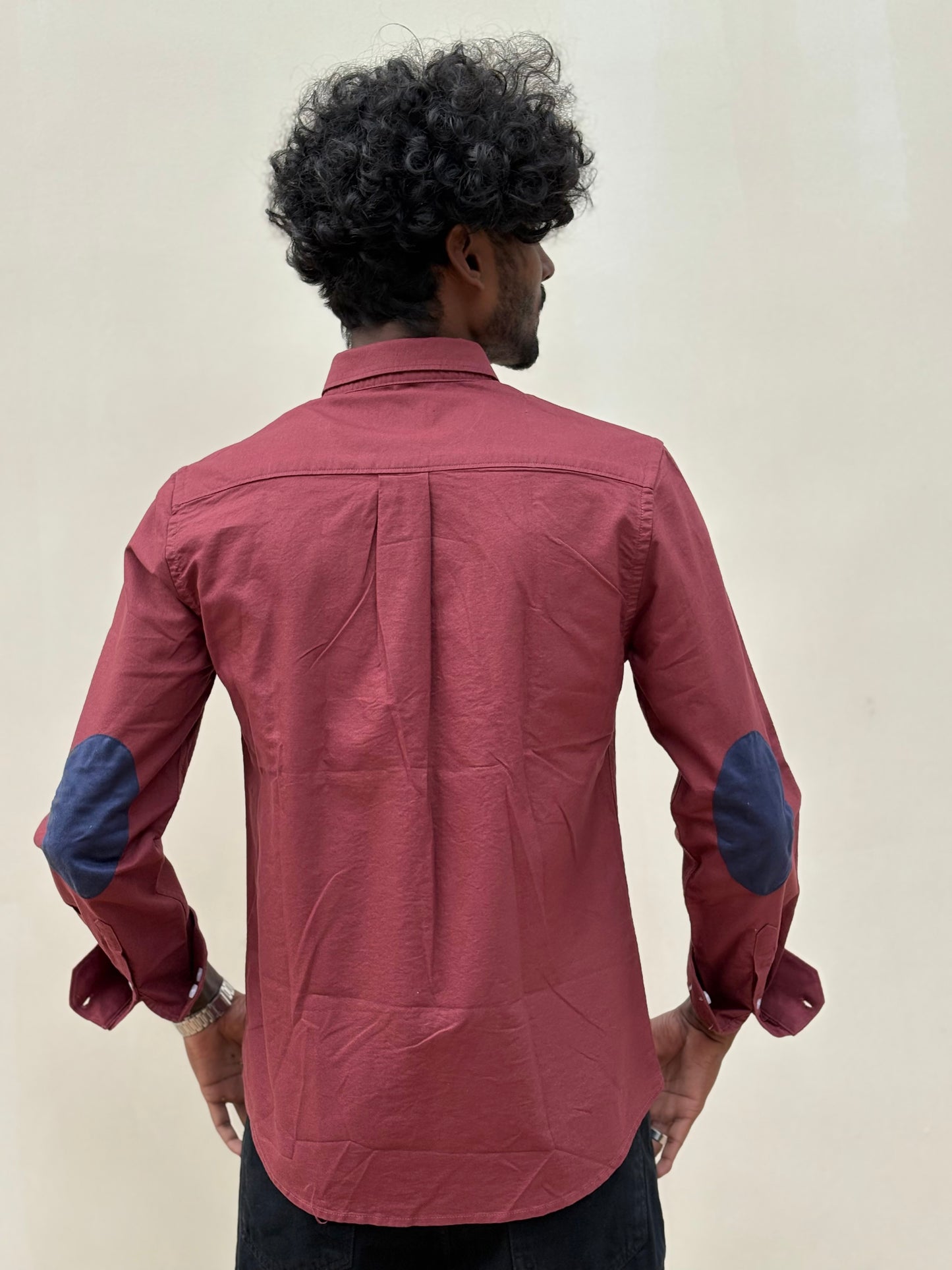 Red Elbow Patch Shirt