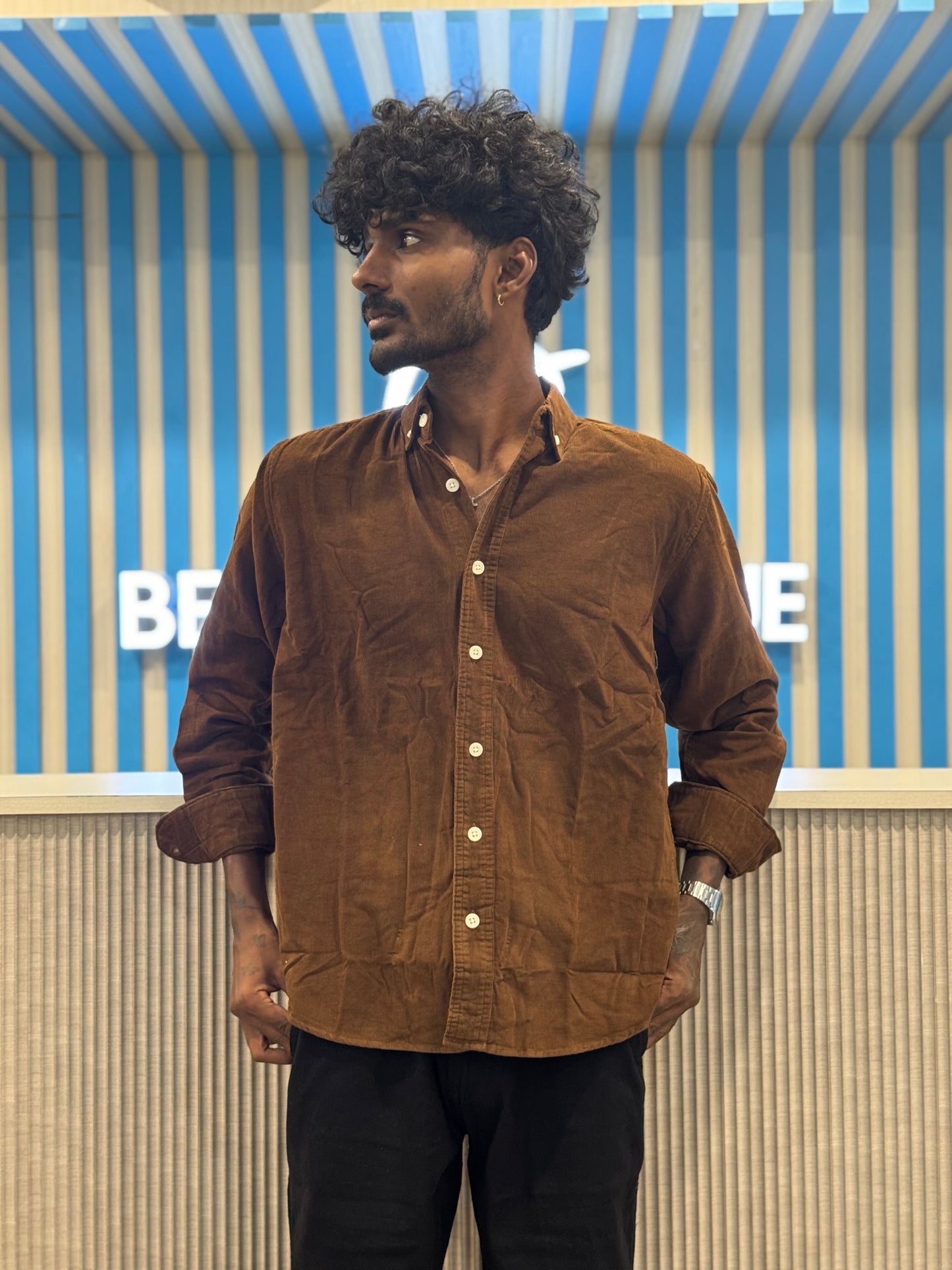 Brown Corduroy Shirt