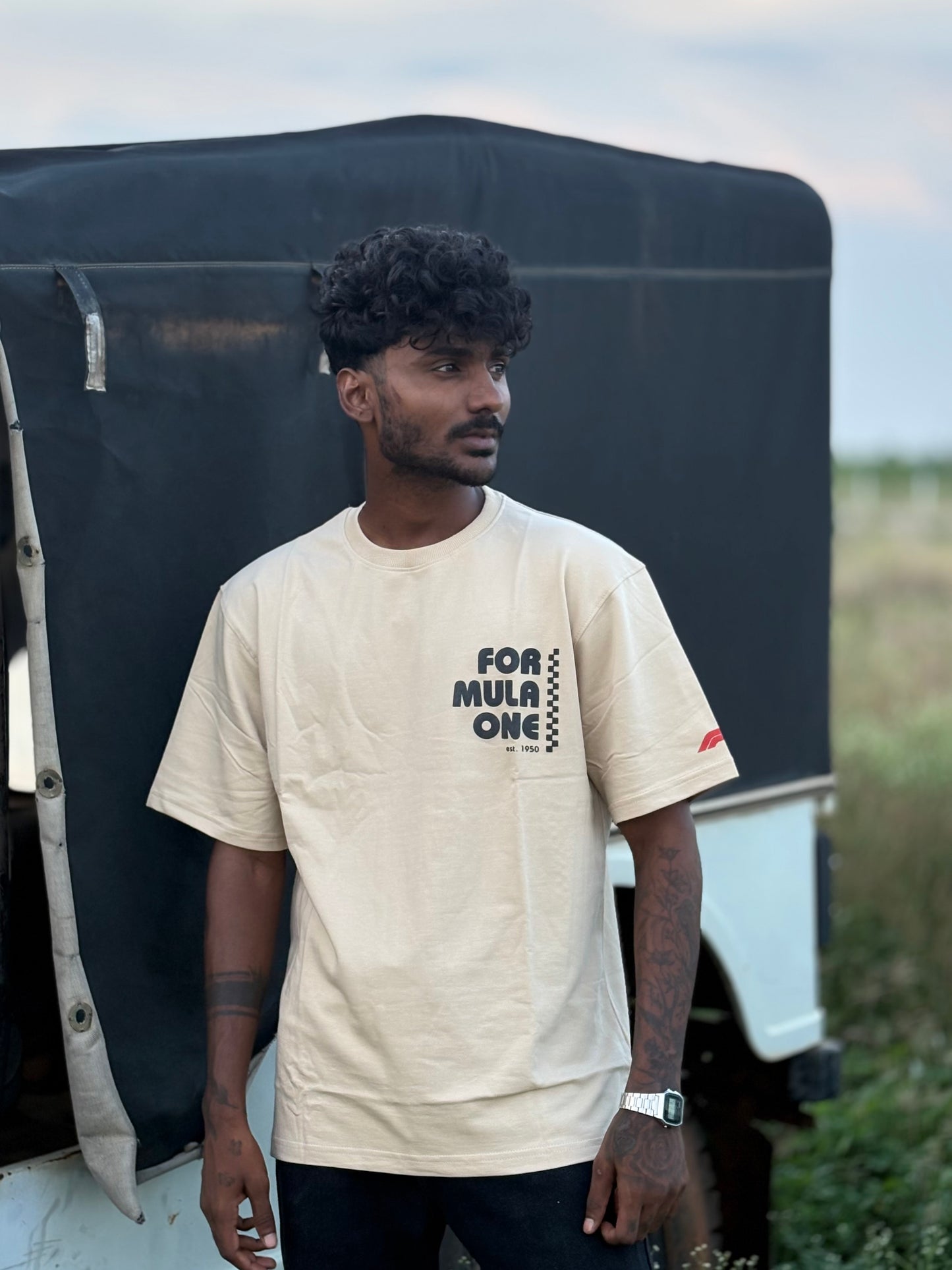 Beige Oversized Tshirt