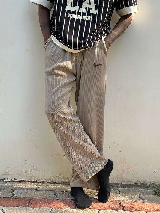 Beige Corduroy Sweatpants