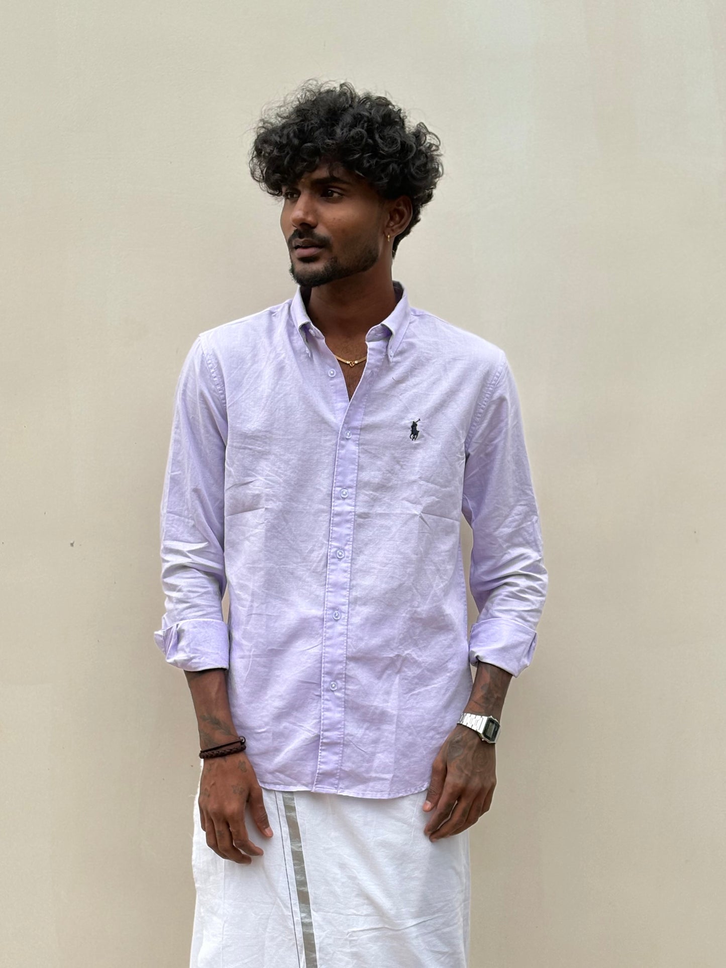 Purple Linen Shirt