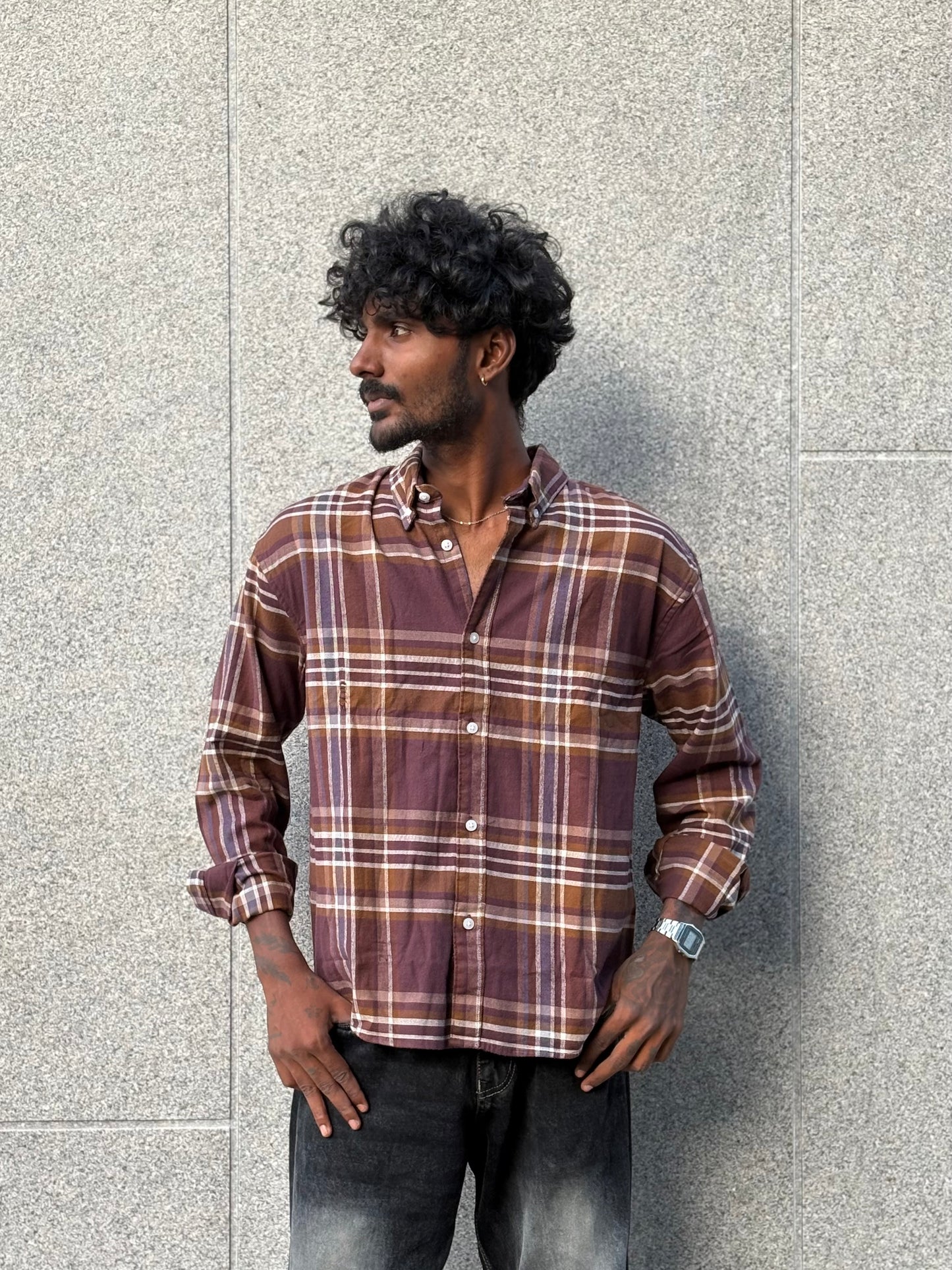 Brown Flannel Shirt