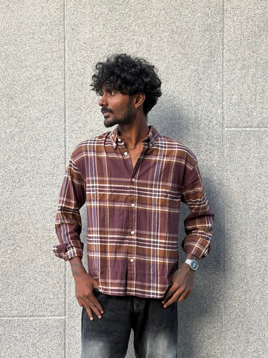 Brown Flannel Shirt