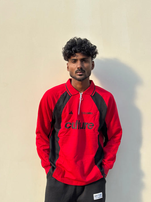 Red Oversized Sweatshirt