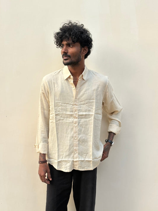 Beige Linen Shirt