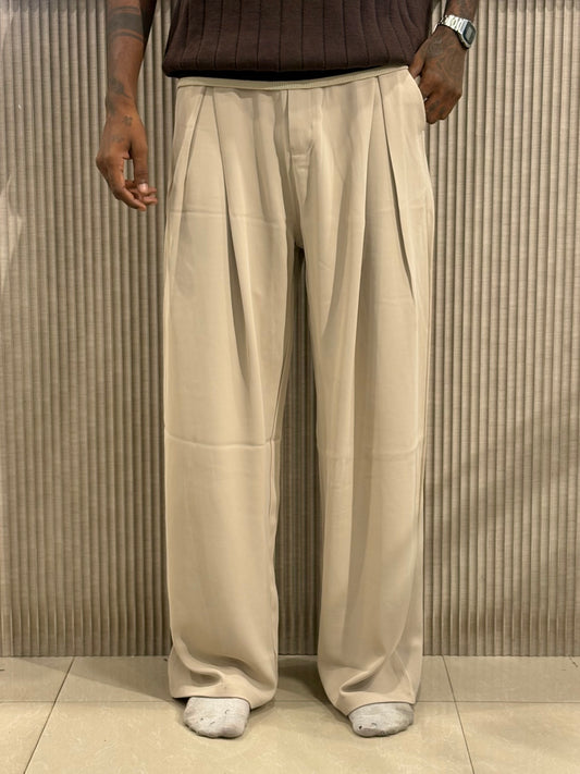 Beige Korean Pants