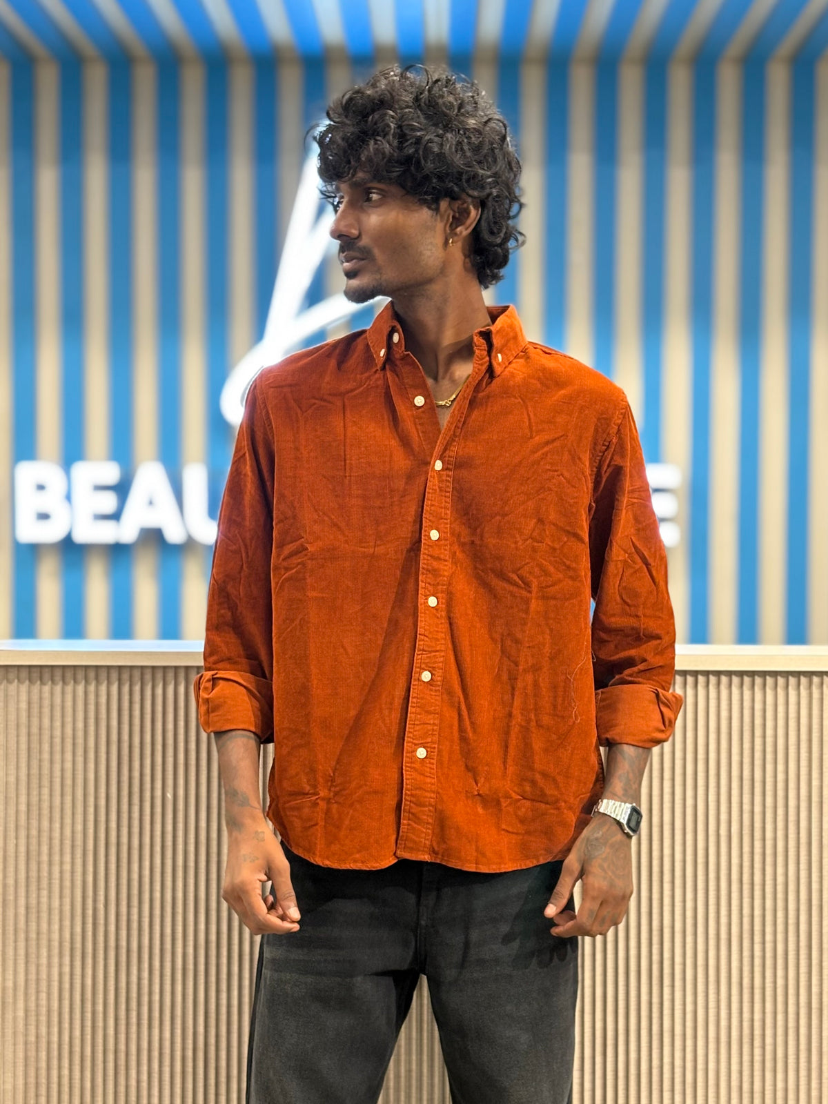 Brown Corduroy Shirt