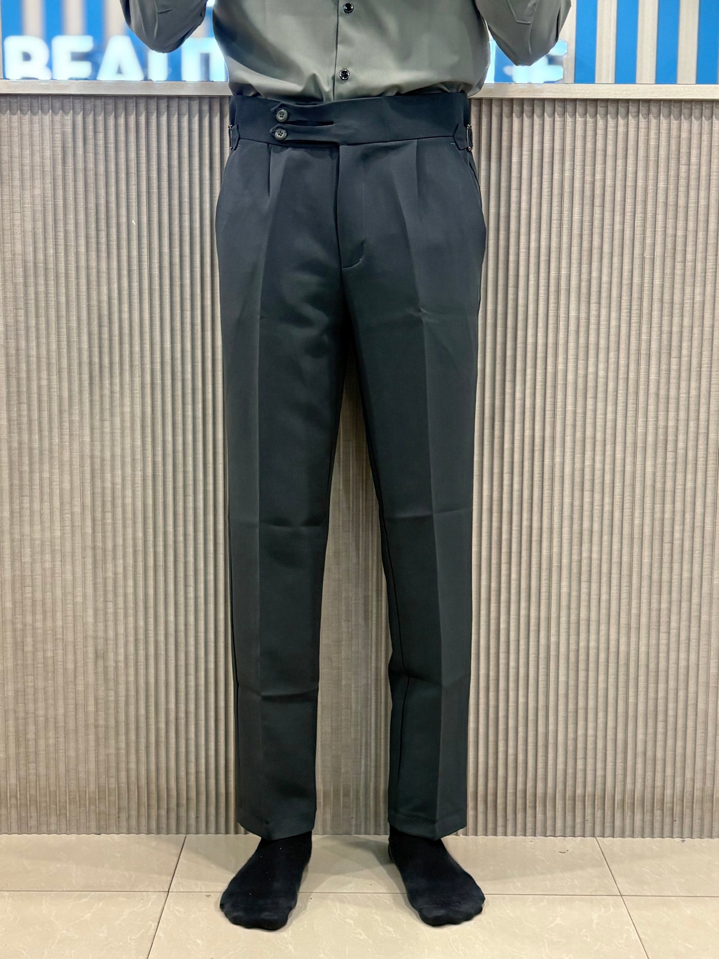 Teal Green Gurkha Pant