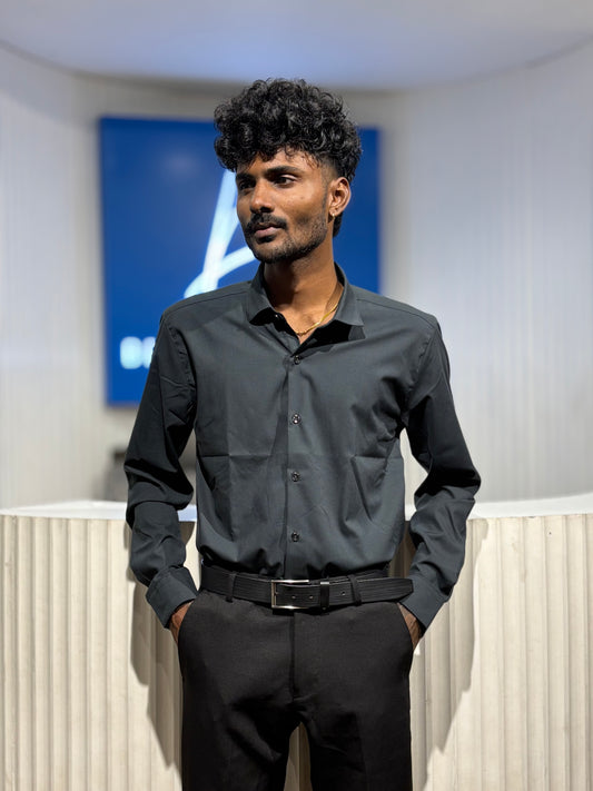 Dark Green Liquid Shirt