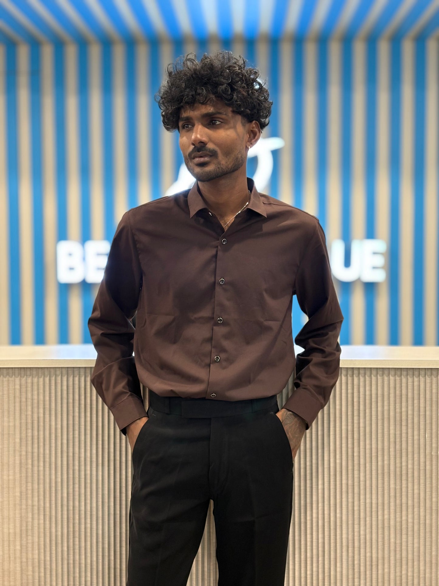 Brown Liquid Shirt