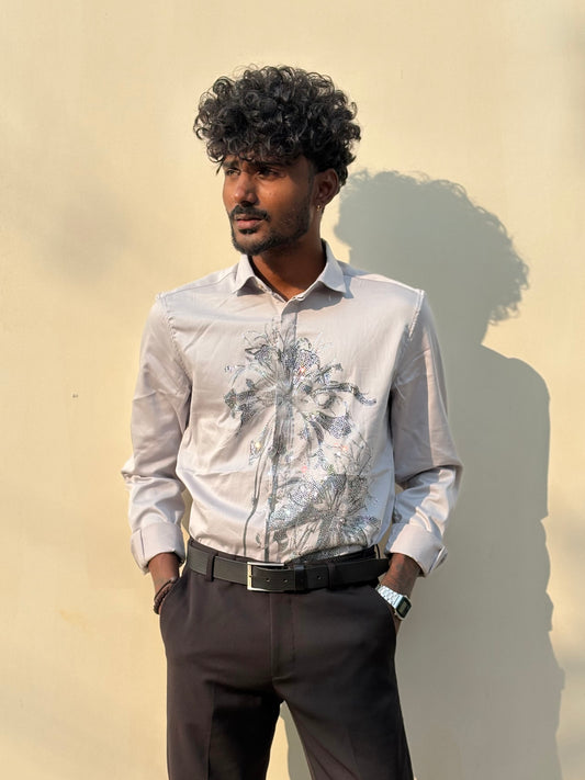 Light Grey Designer Shirt