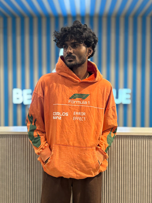 Orange Oversized Hoodie