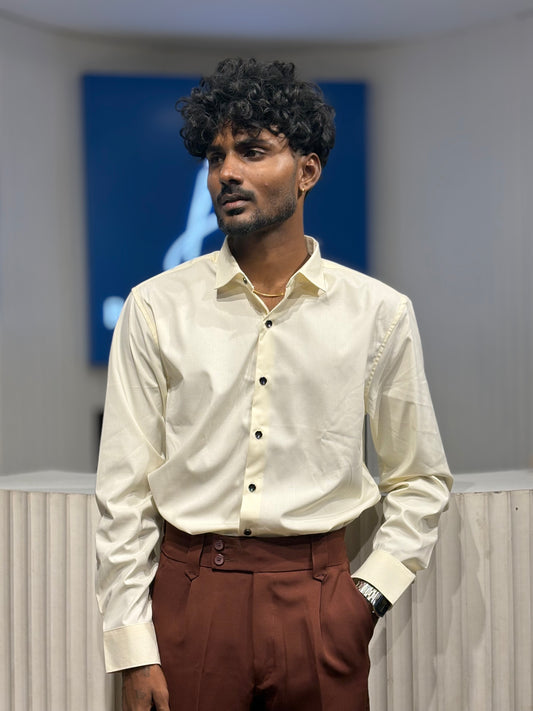 Light Yellow Liquid Shirt