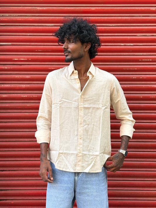 Beige Linen Shirt