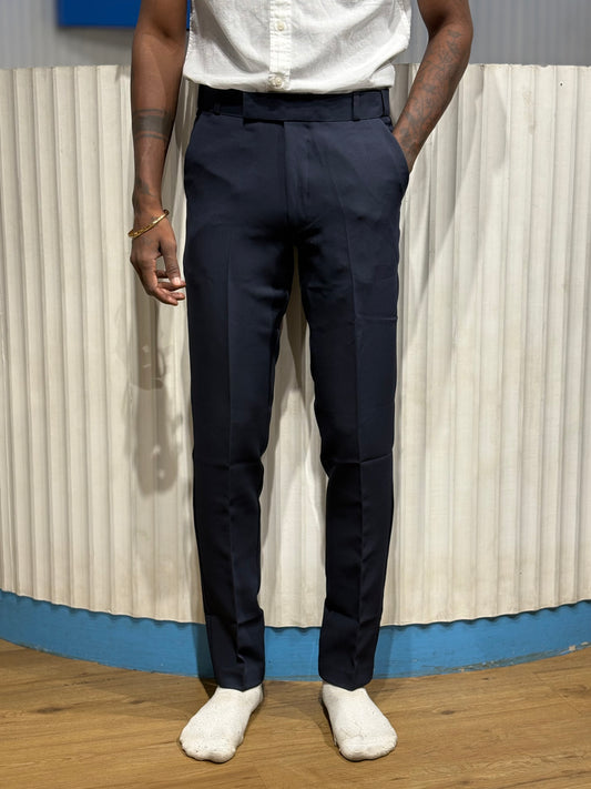 Navy Blue Polo Fit Formal Pants