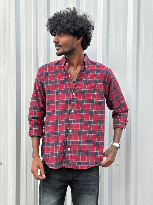Red Flannel Checked Shirt