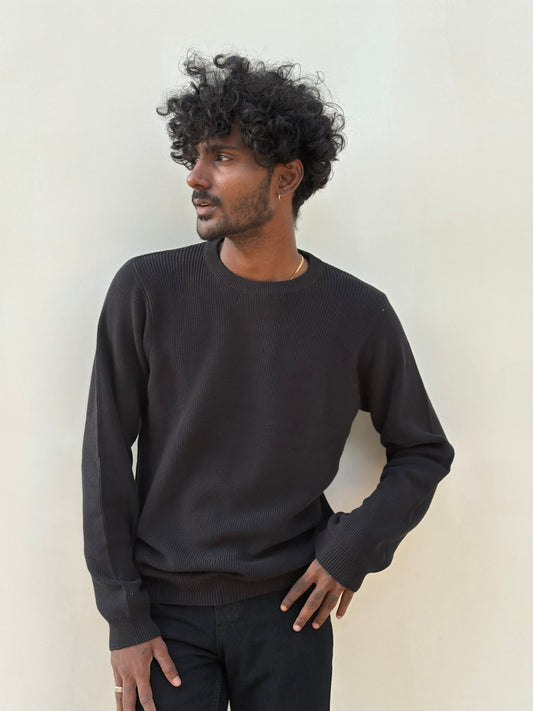 Black Full Sleeve Sweatshirt