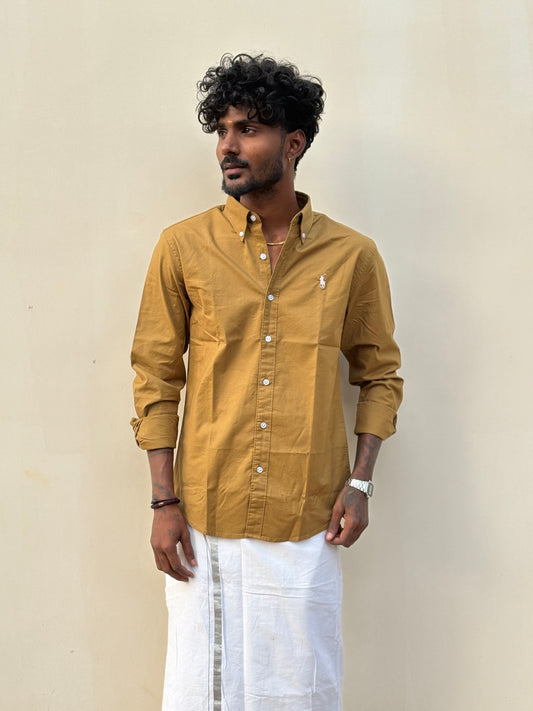 Brown Cotton Shirt