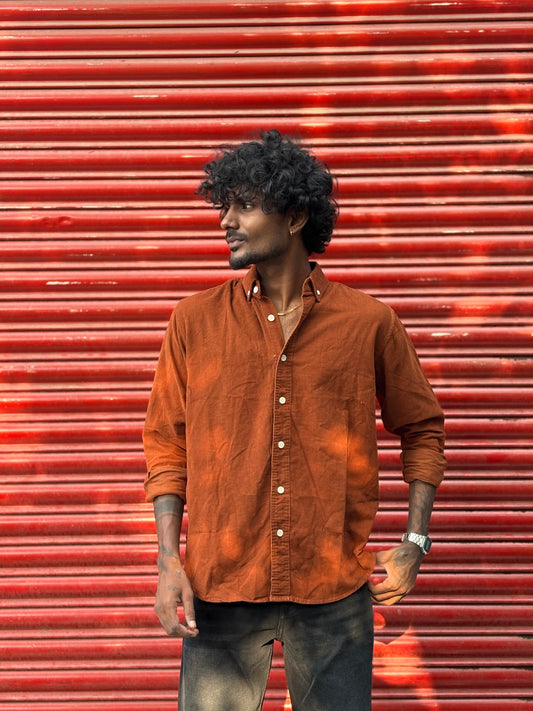 Brown Corduroy Shirt