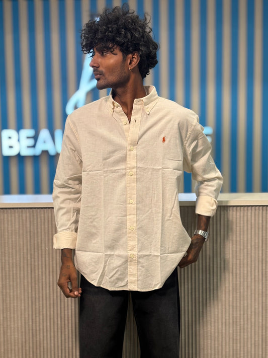 Beige Linen Shirt
