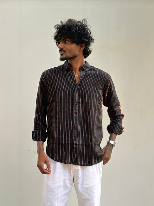 Black Striped Shirt