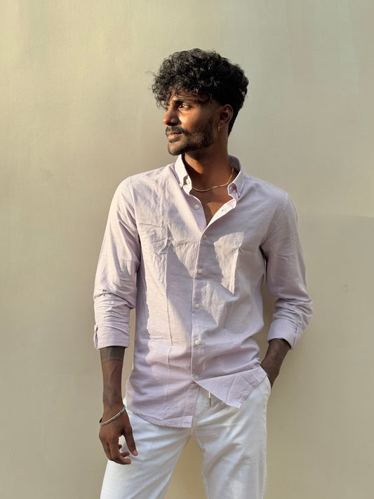 Black Currant Linen Shirt