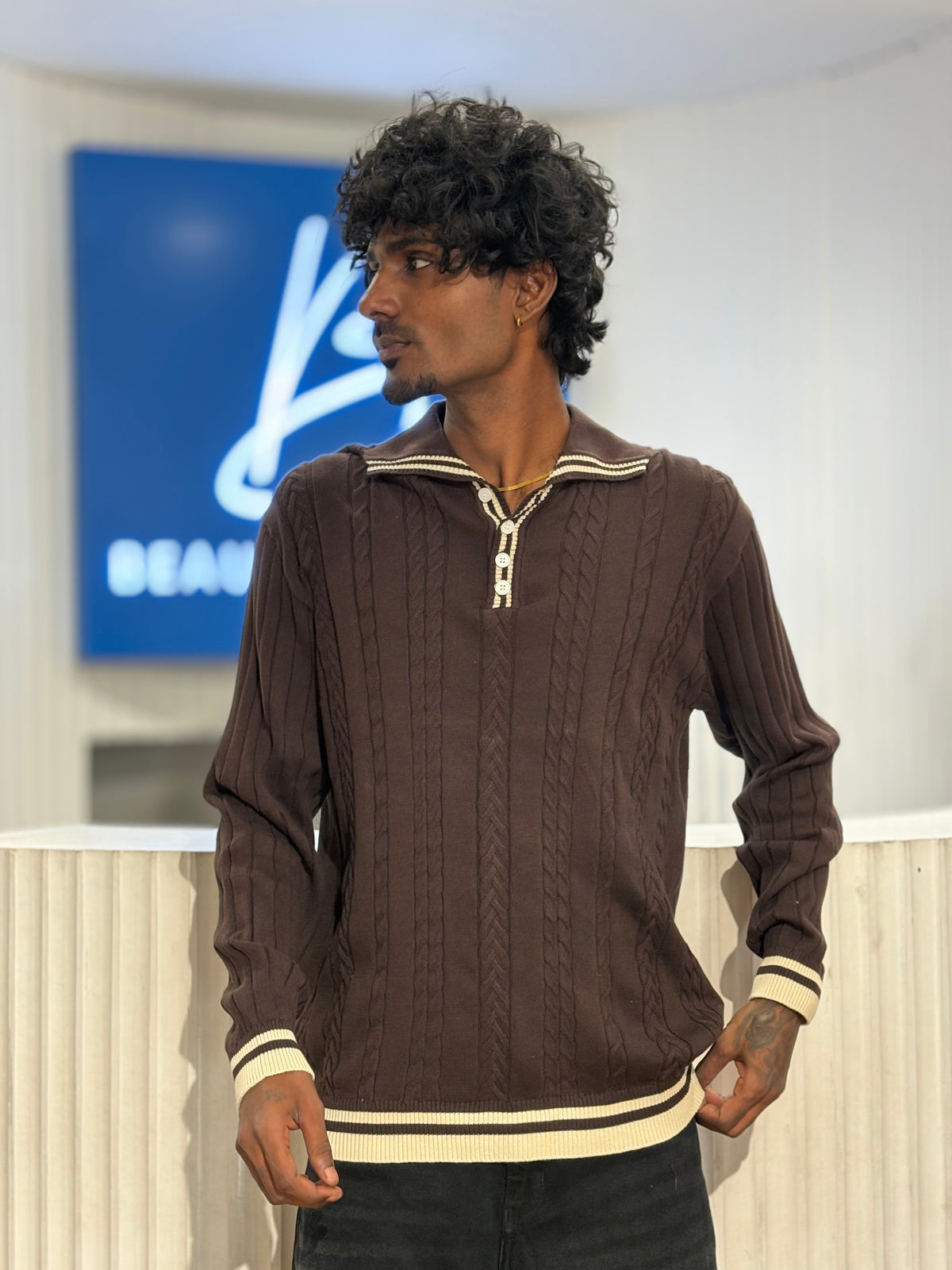 Brown Old Money Sweatshirt